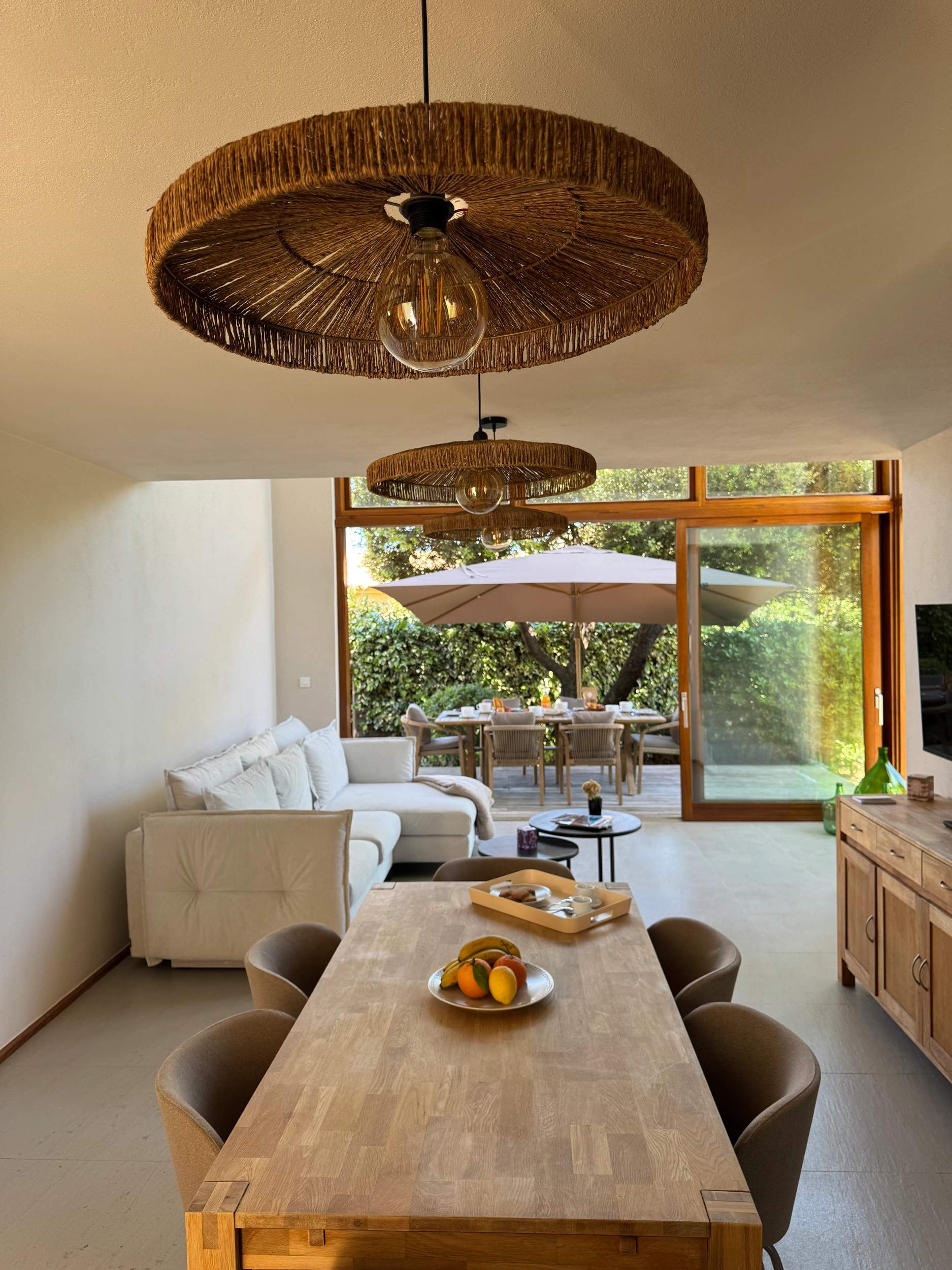 Le grand salon de la villa U Laricciu 