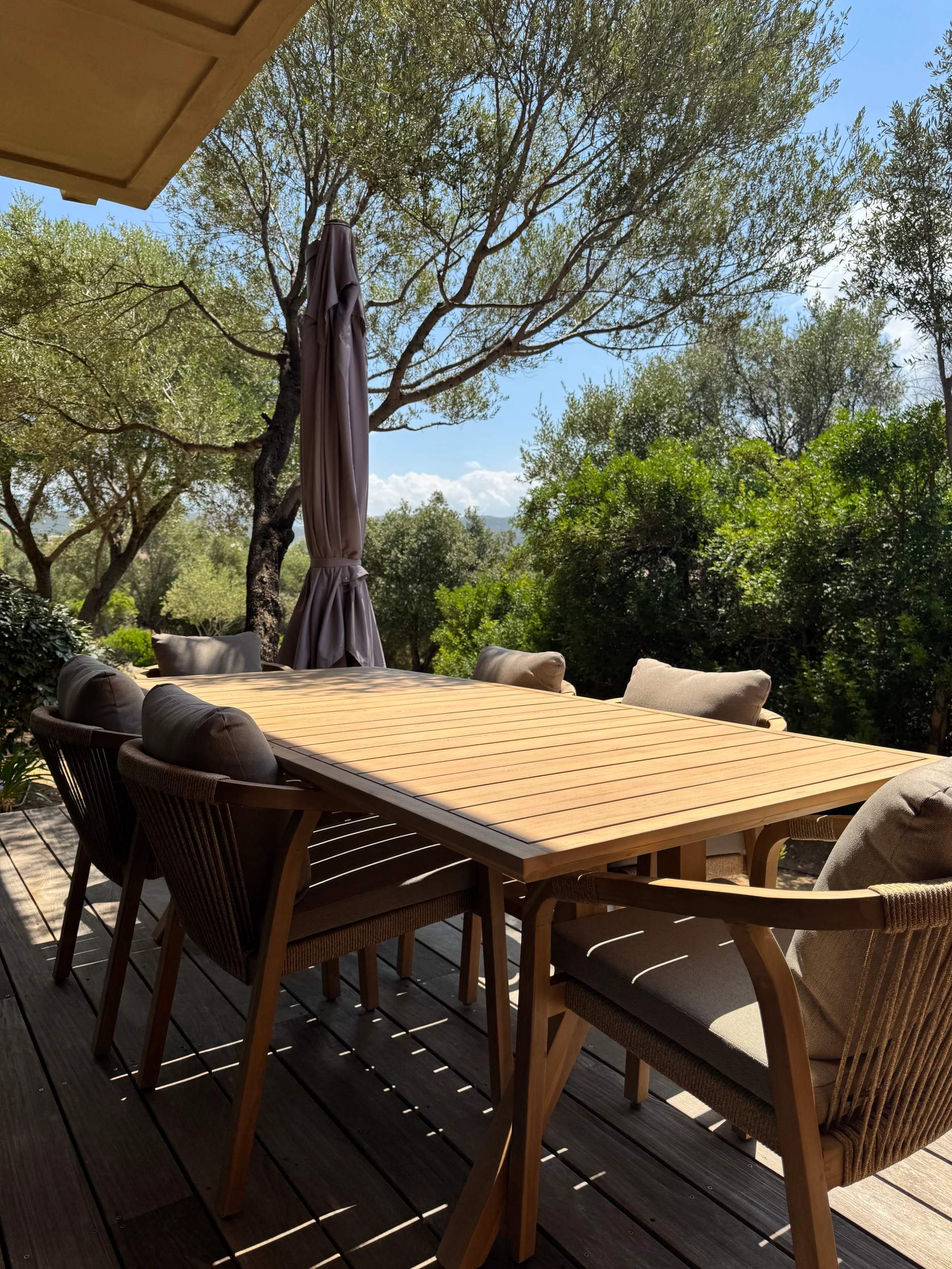 La terrasse de la villa U Leccio