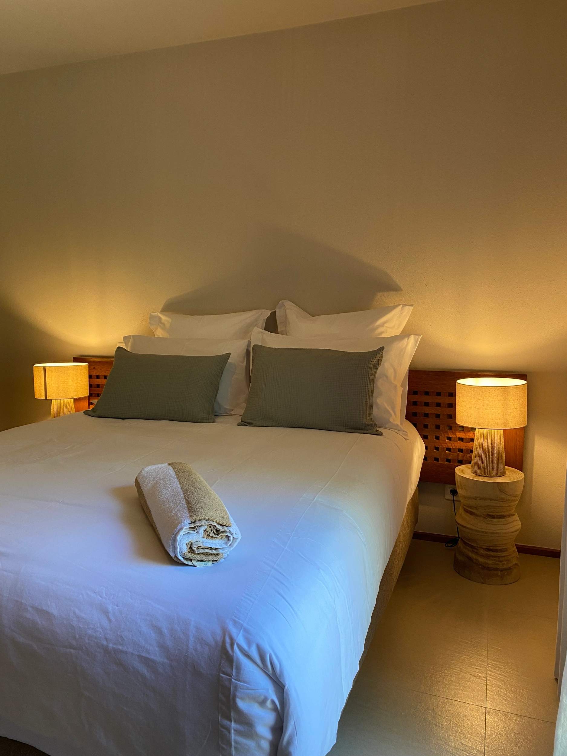 La chambre de la villa U Castagnu